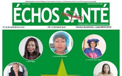 ECHOS SANTE makes Olivia Ngou, Founder & Executive Director of Impact Santé Afrique, one of the 10 women Health leaders in Cameroon