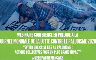 JOURNEE MONDIALE DE LUTTE CONTRE LE PALUDISME : WEBINAIRE CONFERENCE : Actions collectives pour un plus grand impact