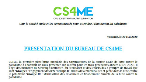 Présentation des membres du bureau CS4ME