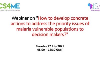 How to develop concrete actions to address the priority issues of malaria vulnerable populations to decision makers