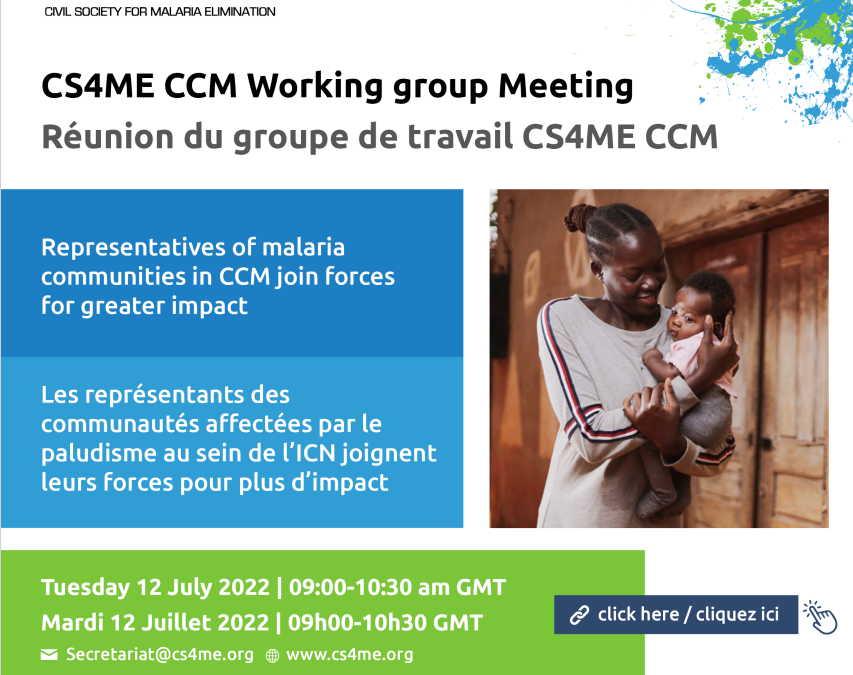 Representatives of malaria communities in CCM join force for greater impact