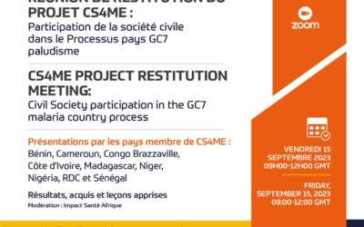 Webinair CS4ME_Réunion de Restitution du projet GC7 CS4ME