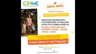 How Ensuring meaningful contribution of malaria affected communities in Global Fund concept note GC7