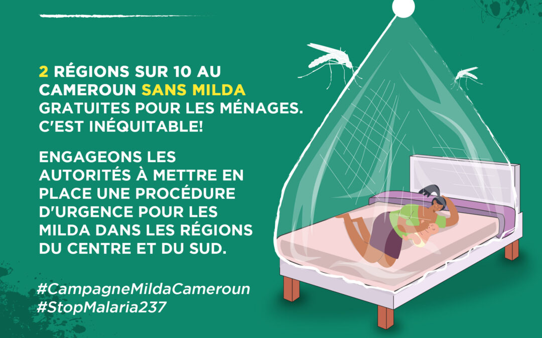 LA SOCIÉTÉ CIVILE PALUDISME SE MOBILISE POUR LA MISE À DISPOSITION EFFECTIVE DES MILDA POUR LES POPULATIONS DU CENTRE ET DU SUD DU CAMEROUN !
