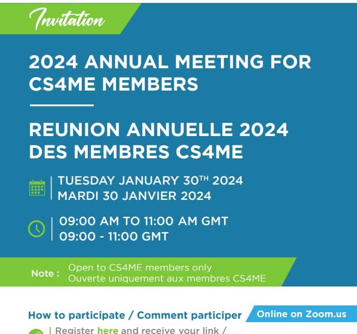 2024 Annual Meeting For CS4ME Members