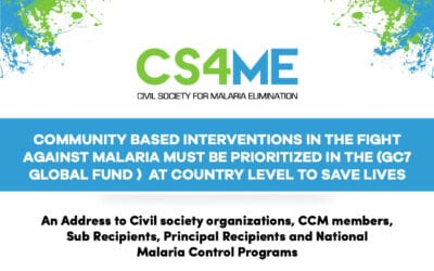 Priorities of CS4ME for the Global Fund’s GC7 Malaria