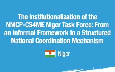 The Institutionalization of the NMCP-CS4ME Niger Task Force: From an Informal Framework to a Structured National Coordination Mechanism